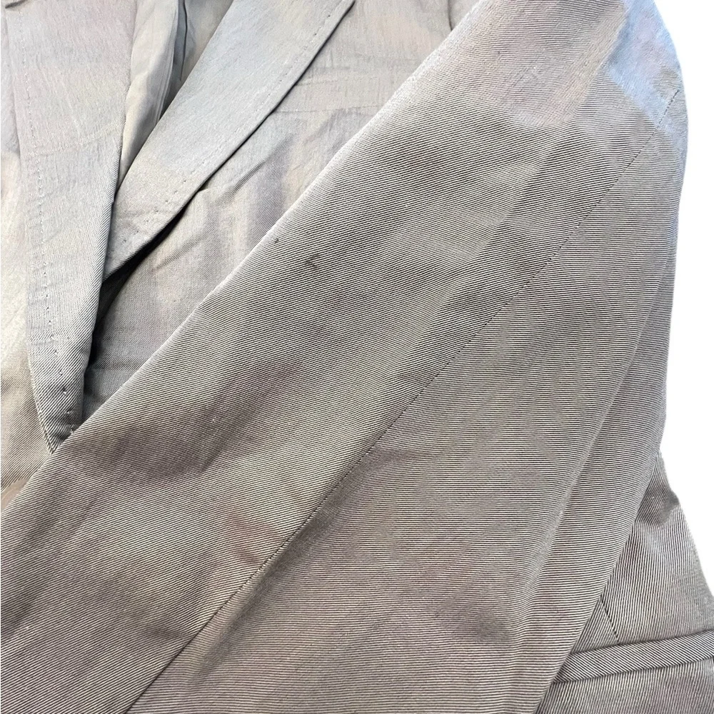 J Crew Schoolboy Tan Blazer‎ Womens Cotton 1-Button 8 Pink Lining Fitted Preppy